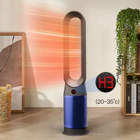 Bladeless Floor Fan na may Air Purifier at Cooling Heating