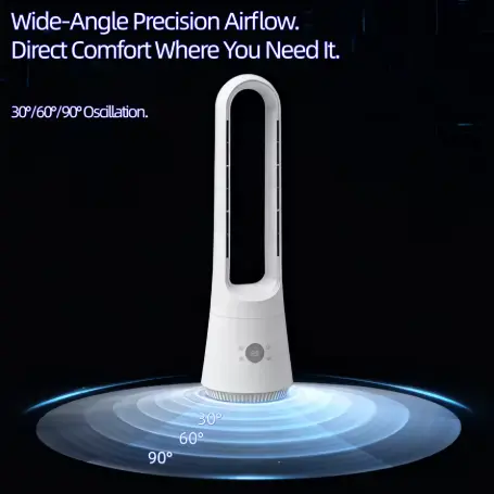 Hot Cool Bladeless Tower Fan Smart Air Purifier na may Remote